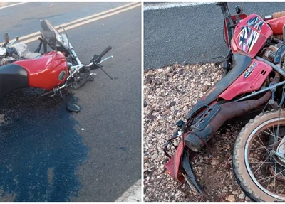 Motocicletas envolvidas no acidente