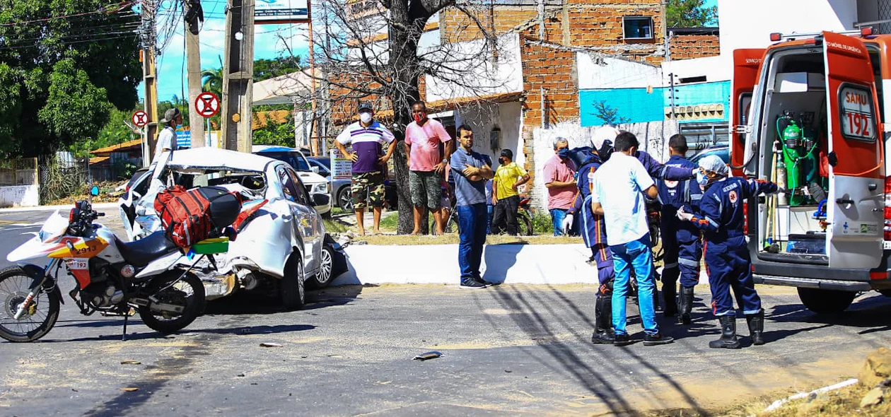 Motolância realizou os primeiros socorros na vítima