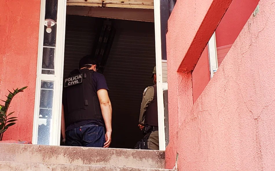 Perícia no local onde o vigilante foi encontrado