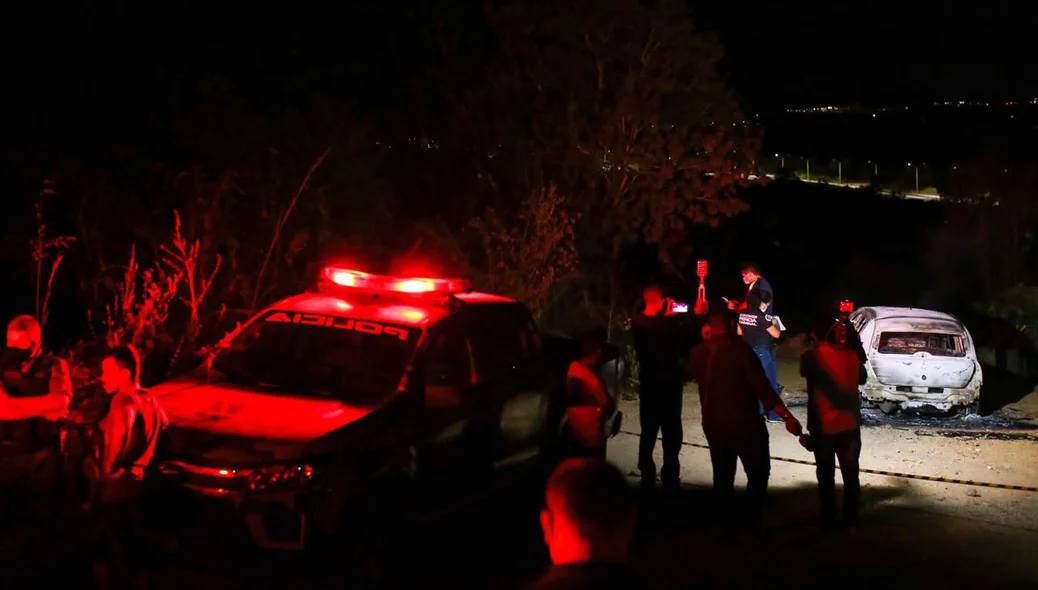 Polícia Militar no local