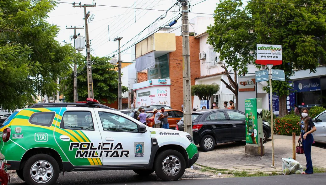 Policiais do 1º BPM isolaram a área