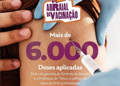 Prefeitura de Timon vacina 6 mil pessoas