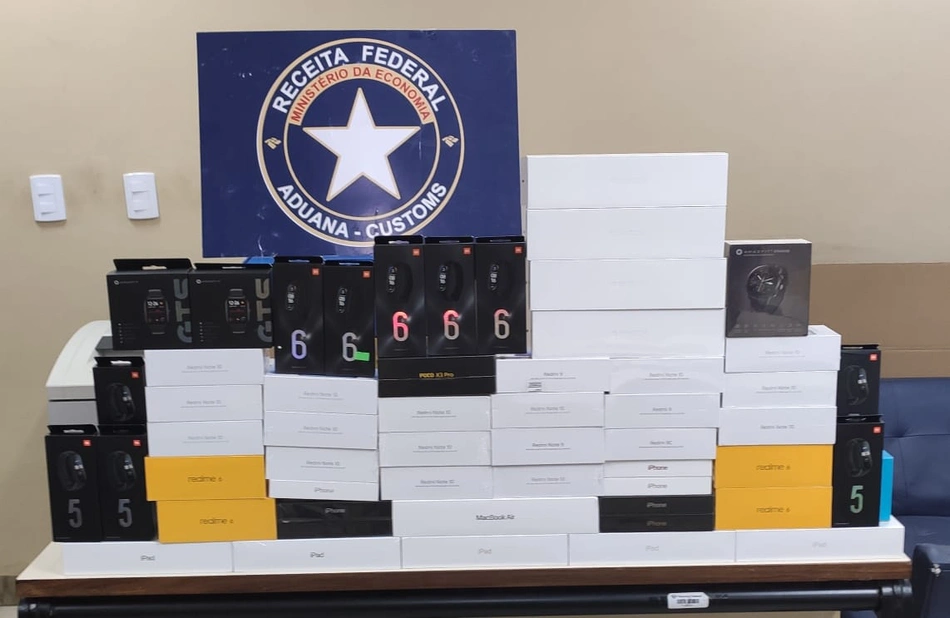 Produtos sem nota encontrados pela Receita Federal