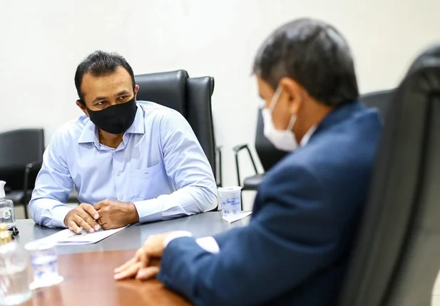 Reunião entre o deputado Fábio Abreu e o governador Wellington Dias