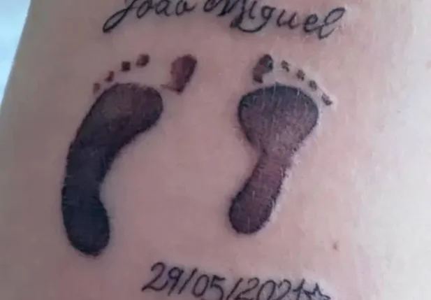 Tatuagem em homenagem ao filho de Whindersson Nunes