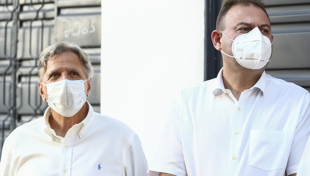 Vereador Renato Berger ao lado do vereador Jeová Alencar