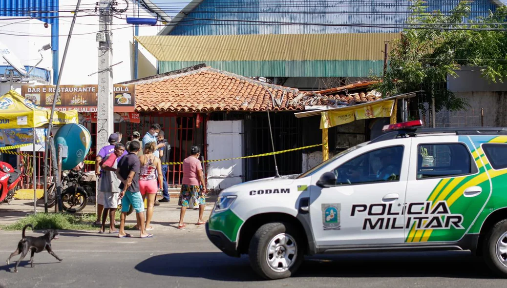 A PM chegou primeiro no local do crime