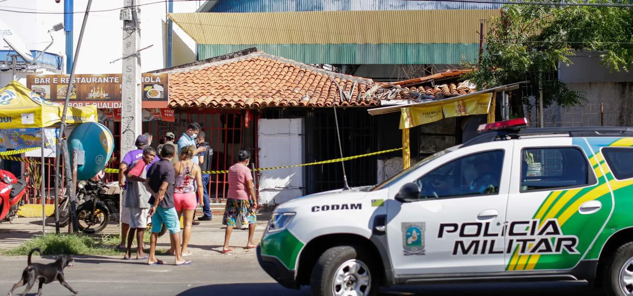 A PM chegou primeiro no local do crime