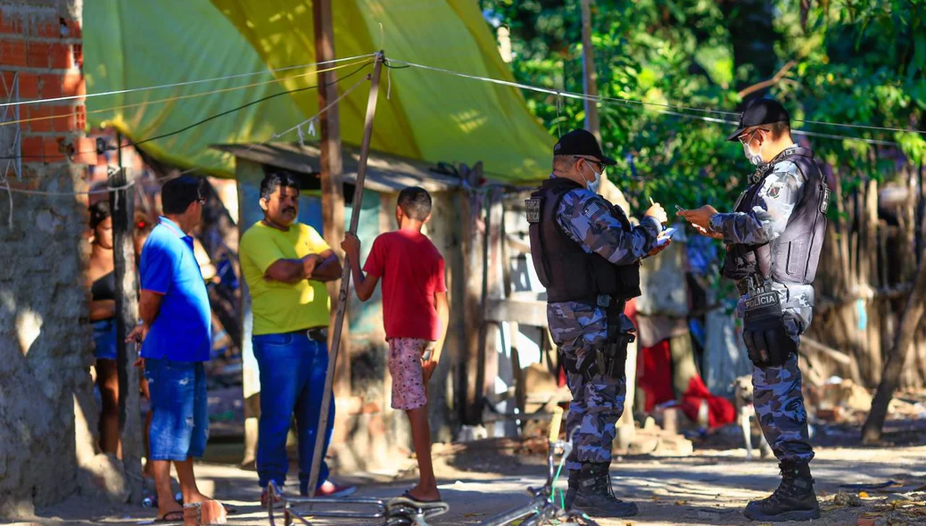 A vítima estava dormindo quando foi abordada