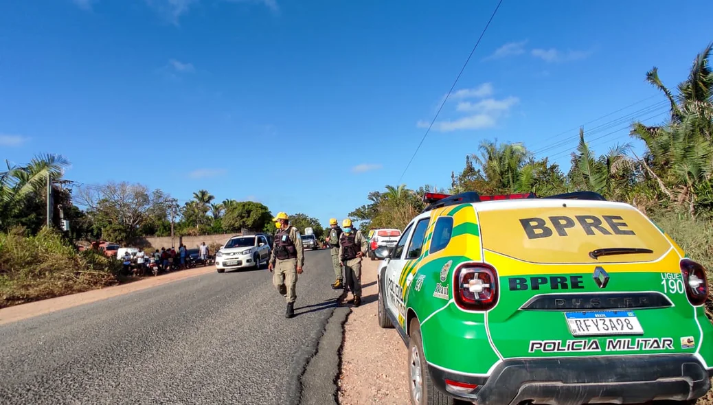 Acidente entre motos na PI 130 em Teresina