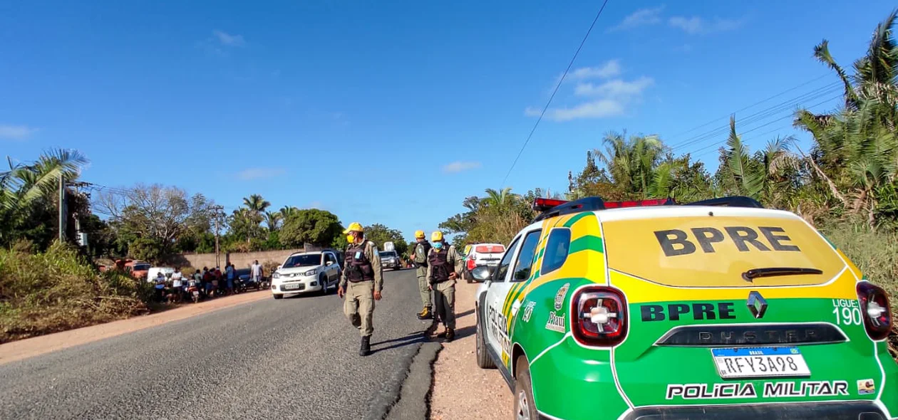 Acidente entre motos na PI 130 em Teresina