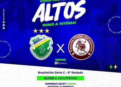 Altos e Jacuipense se enfrentam no Campeonato Brasileiro Série C