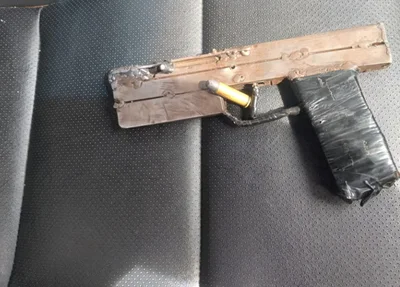 Arma de fabricação caseira apreendida