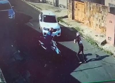 Câmera flagra assalto no bairro Piçarra