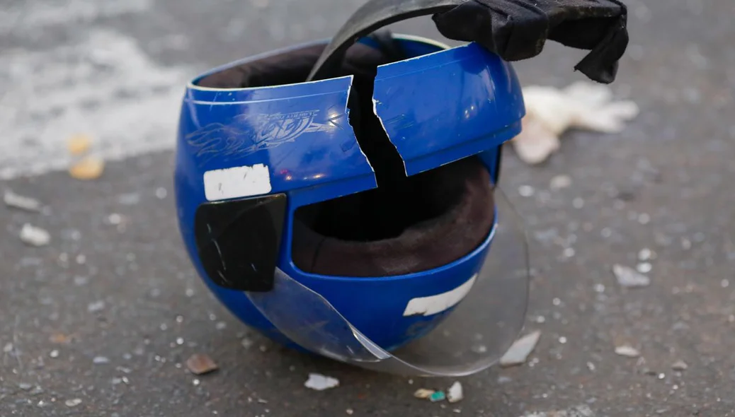 Capacete da Vítima