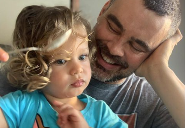 Carmo Dalla Vecchia e o filho