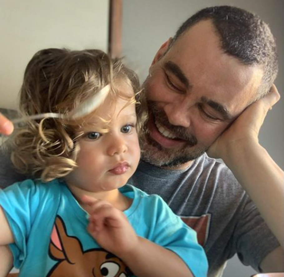 Carmo Dalla Vecchia e o filho