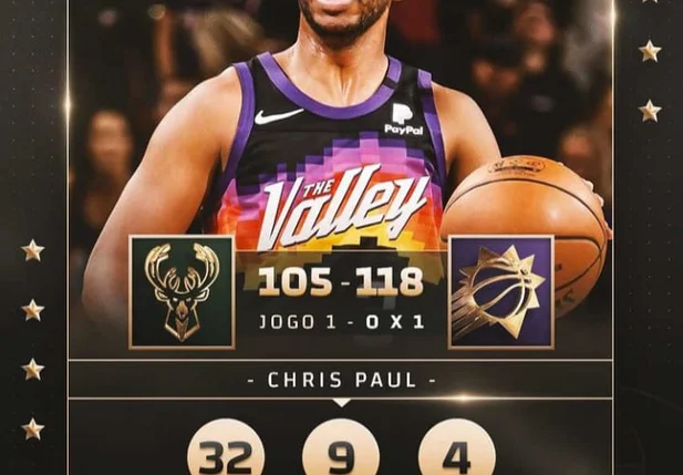 Chris Paul, cestinha na vitória do Suns sobre os Bucks