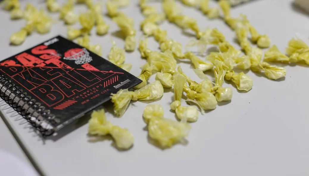 Cocaína no ponto para comercialização