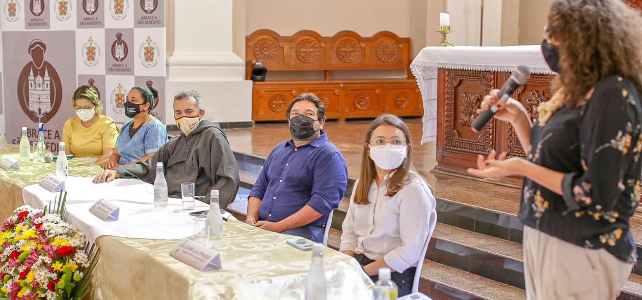 Coletiva realizada na Igreja São Benedito