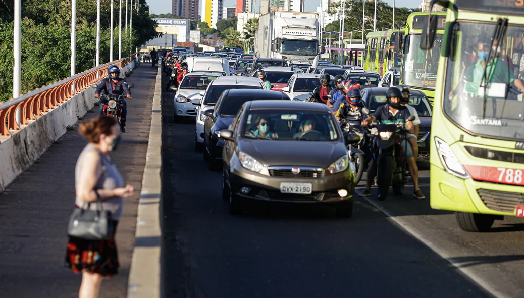 Congestionamento na ponte