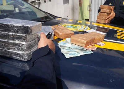 Droga apreendida pela PRF