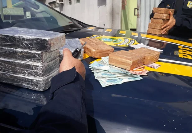 Droga apreendida pela PRF