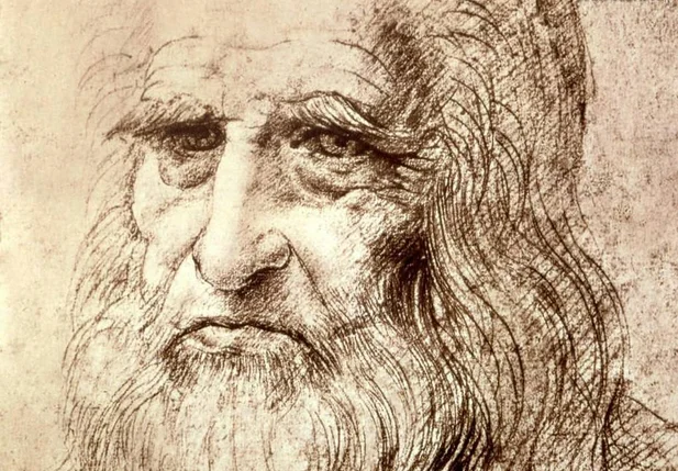 Este é o autorretrato do pintor Leonardo Da Vinci
