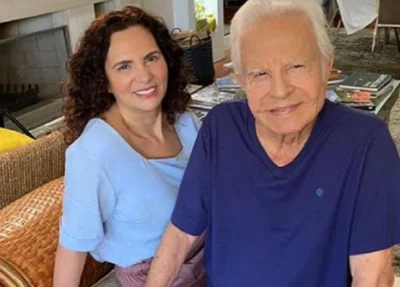 Fátima Sampaio e Cid Moreira