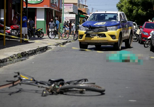 Homem morre após ser atropelado por viatura da GCM em Teresina