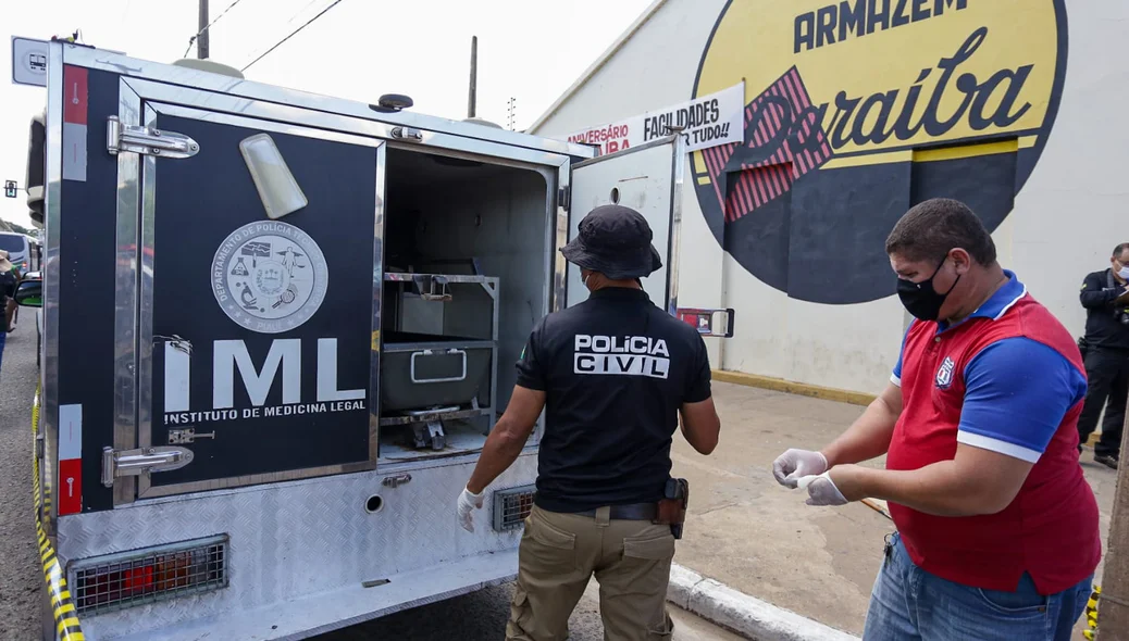 IML recolheu o corpo da vítima