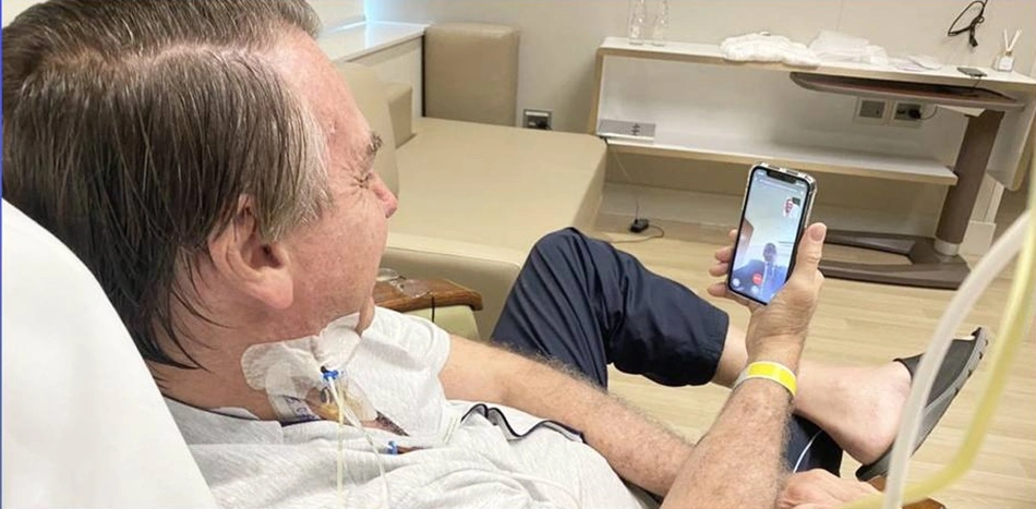 Jair Bolsonaro no hospital