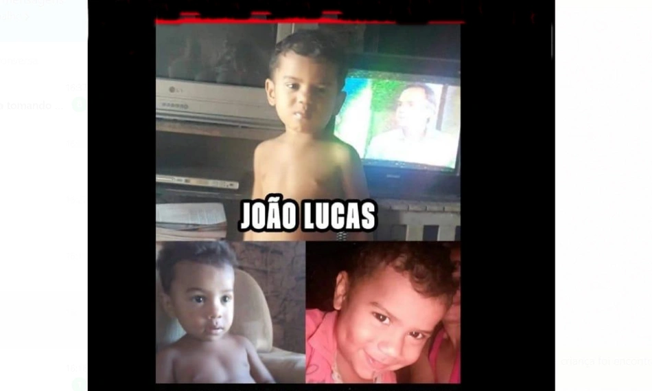 João Lucas Santos estava desaparecido desde o último domingo (25)