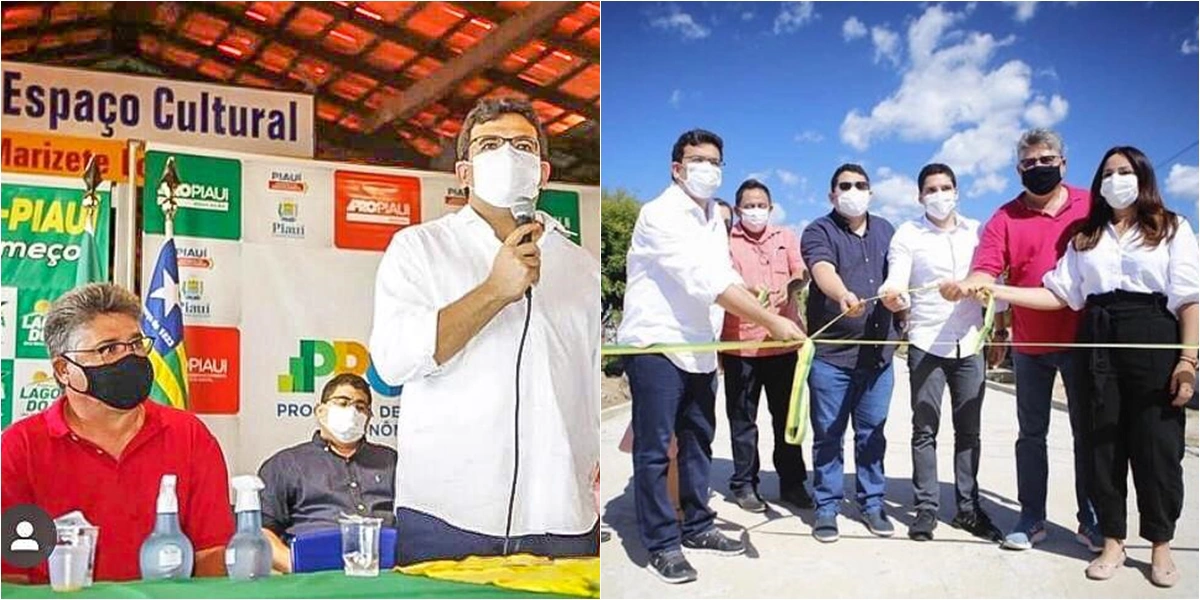 João Mádison e Rafael Fonteles inauguram obras no interior do Piauí
