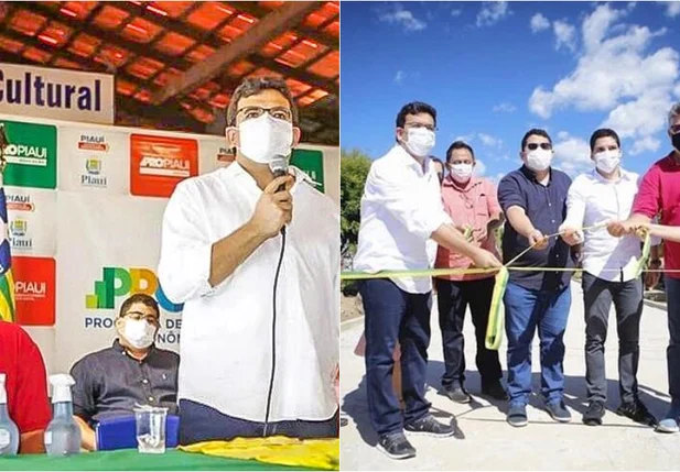 João Mádison e Rafael Fonteles inauguram obras no interior do Piauí