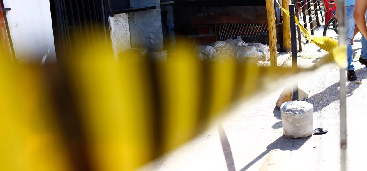 Local onde a vítima foi assassinada