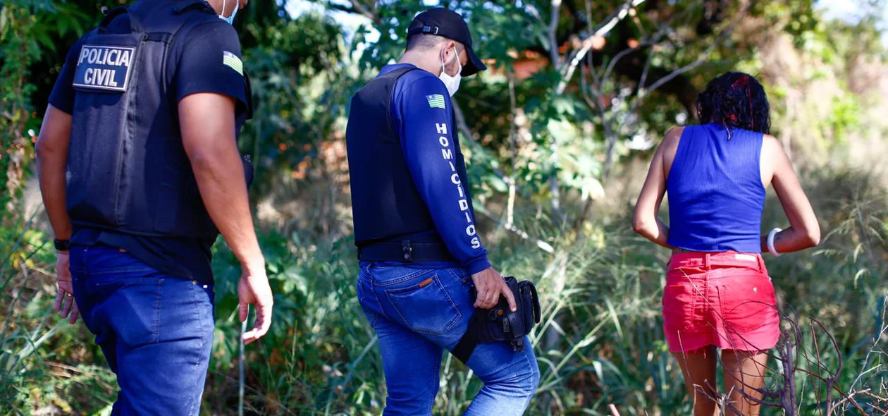 Local onde acusada escondeu a arma
