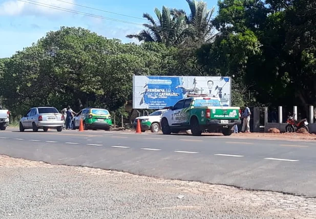 Local onde o bandido morreu