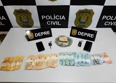 Material apreendido no cumprimento dos mandados