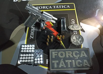 Material apreendido pela PM