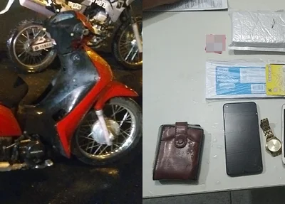 Material roubado foi apreendido com o suspeito