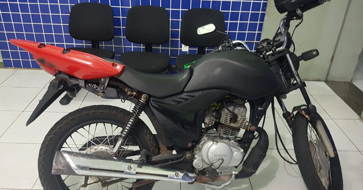 Moto recuperada pela PM