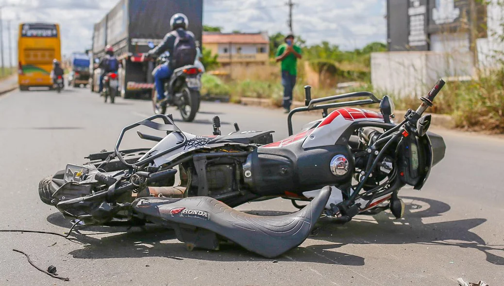 Motocicleta da vítima