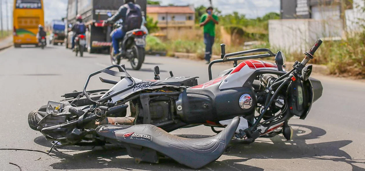 Motocicleta da vítima