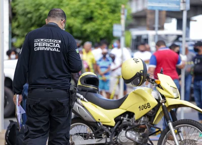 Motocicleta da vítima