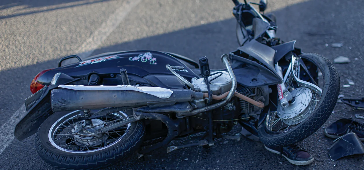 Motocicleta da vítima