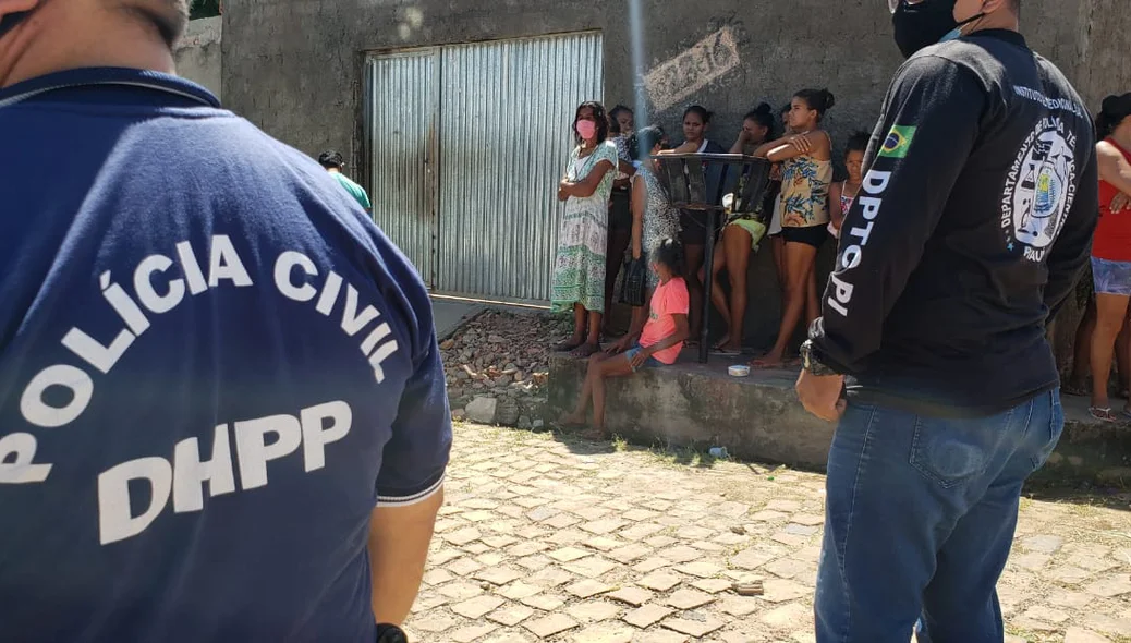 Residência onde aconteceu o crime