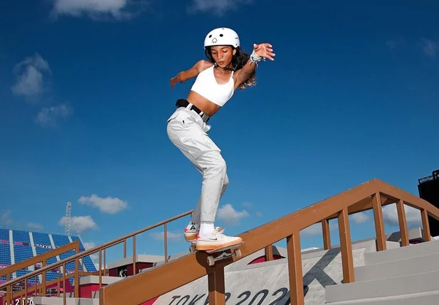 Skatista Rayssa Leal, 13 anos