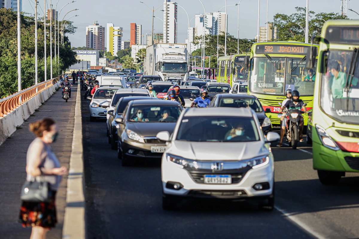 Trânsito ficou lento