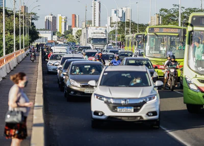 Trânsito ficou lento